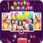 Logo of Birthday Video Maker android Application 